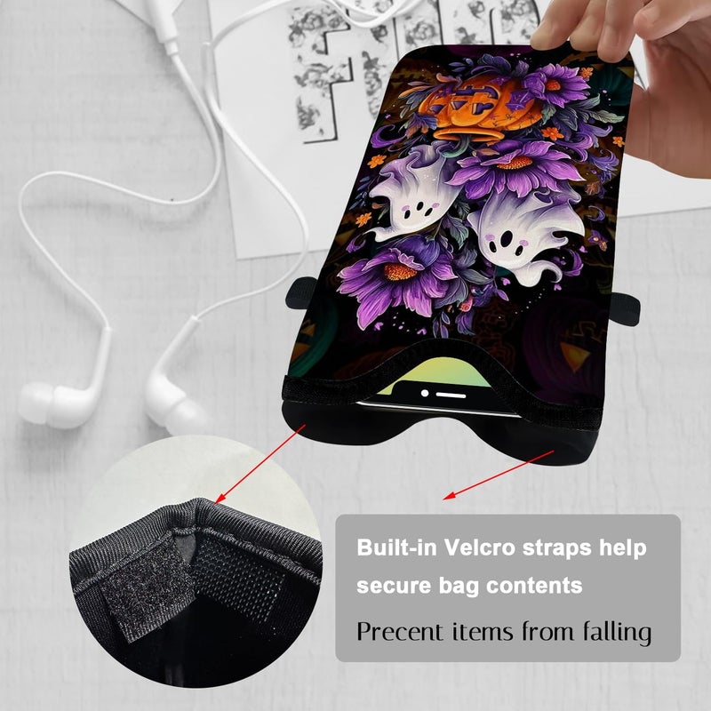 otilil Neoprene Cell Phone Sleeve Pouch Case Bag with Crossbody Strap Neck Lanyard for Women 7.1 X 3.9 in - Image 3
